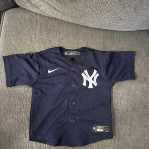 Nike Kids Navy New York Yankees Jersey with White Logo